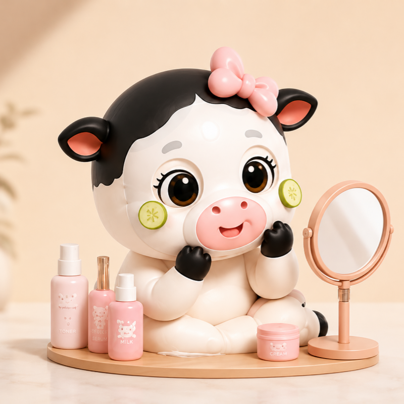 GrassFriends 旗下 GrassMoo Friends 日常片段：GrassMoo、GrassMee、GrassBoo 角色情绪图