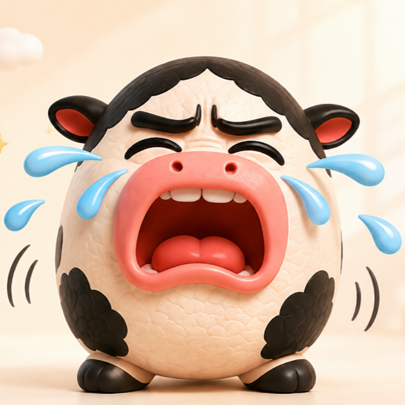 GrassFriends 旗下 GrassMoo Friends 日常片段：GrassMoo、GrassMee、GrassBoo 角色情绪图